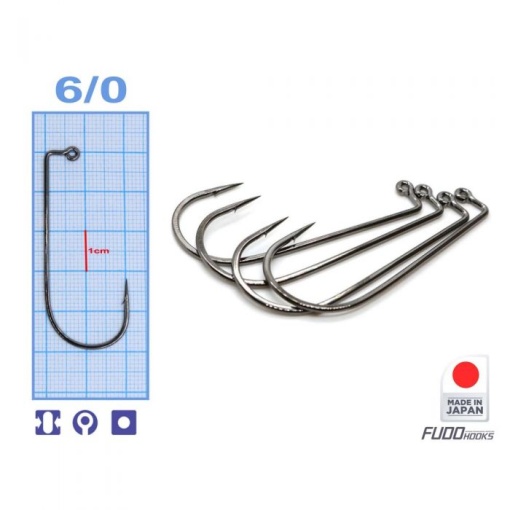 Carlige Fudo Aberdeen Jig Black Nickel 25buc/pachet