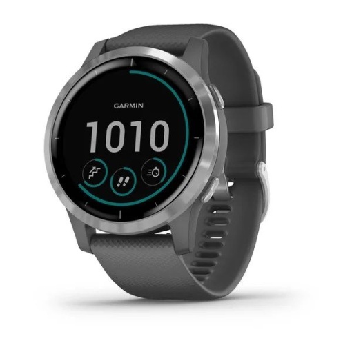 Ceas Garmin Vivoactive 4 Shadow Grey Cu Carcasă Argintie