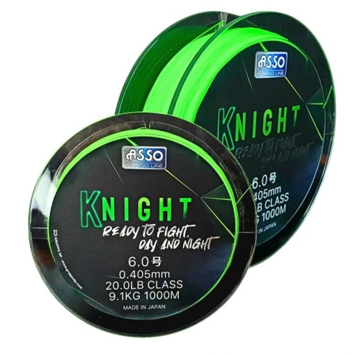 Fir Monofilament Asso Knight Fluo Chartreuse 1000m