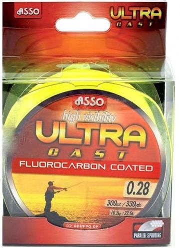 Fir Monofilament Asso Ultra Cast Galben Fluo 300m