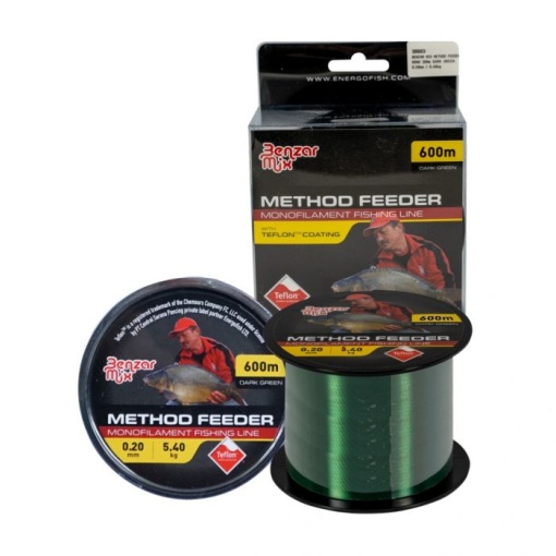 Fir Monofilament Benzar Method Feeder Teflon Dark Green 300m