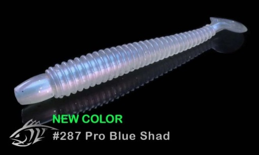 Shad Lunker City Swimming Ribster 10cm 287 Pro Blue Shad