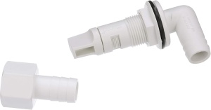 Kit Aerator Livewell Attwood Tsunami T-500 – Sistem complet de recirculare cu pompă T500, sită inox, cap spray reglabil și accesorii de montaj pentru bazinele de pește.
