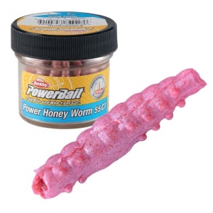 Berkley PowerBait Power Honey Worm 2.5cm Bubblegum