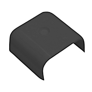 Capac inchidere brau acostare PVC Alb si Negru Osculati, compatibil cu seria 44.485.10, ideal pentru finisarea extremitatilor de brau pe ambarcatiuni.