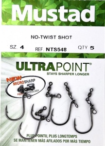 Carlige Drop-Shot Mustad No-Twist Dropshot Rig 5buc/plic - Img 2