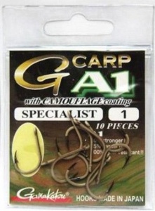 Carlige Gamakatsu A1 G-Carp Special Camo Sand 10buc/plic - Img 2