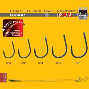 Carlige Gamakatsu A1 G-Carp Specialist X PTFE 10buc/plic Nr.1