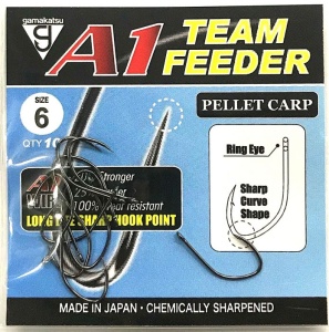Carlige Gamakatsu A1 Team Feeder Pellet Carp 10buc/plic - Img 3