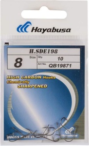 Cârlige Hayabusa H.SDE198 Black Nickel, cârlige de finețe cu penetrare rapidă și rezistență ridicată.