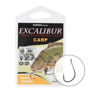 Cârlige Method Feeder Excalibur Carp NS 10buc/plic