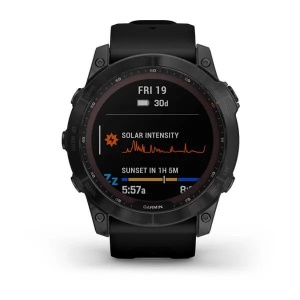 Ceas Garmin Fenix 7X Sapphire Solar Titan DLC Black Cu Curea Neagră - Img 7
