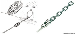 Conector Adaptor Lant-Parama din Inox AISI 316 Osculati, Trecere Fara Noduri prin Vinci, Modele 6mm - 8mm