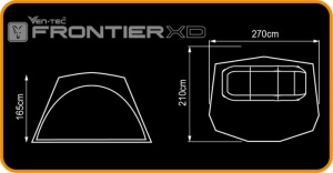 Cort Fox Frontier XD Bivvy 270 x 210 x 165cm - Img 5