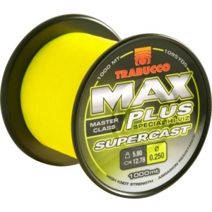 Fir Monofilament Trabucco Max Plus Line Supercast Yellow 1000m - Img 3