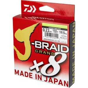 Fir Textil Daiwa J-Braid Grand X8E Chartreuse 135m - Img 2