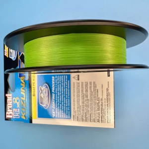 Fir textil Owner Kizuna EX X8 Broad 150m Super Chartreuse, împletire 8 fibre, coating avansat