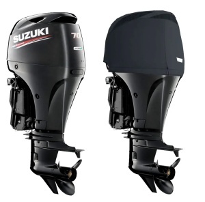 Husa Cap Motor Suzuki Ventilata Oceansouth, Motor 4 Cilindri 70-80-90 CP, An 2008-Prezent, Neagra
