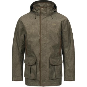 Jachetă vânătoare bărbați Blaser Vintage Dark Brown Melange impermeabilă 10000mm cu inserții elastice.