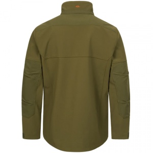 Jacheta de vanatoare Blaser Tackle Dark Olive softshell, cu Cordura, membrana impermeabila si ventilatie pentru vanatoare activa.