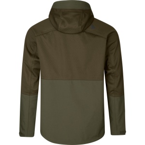 Jachetă Seeland Hawker Shell 2 Pine Green cu membrană SEETEX® 10.000 mm, construcție elastică în 3 straturi și ventilație sub braț pentru vânătoare activă.