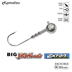 Jig Kamatsu Big Jighead Extra Triple Worm Holder 8/0–10/0 3buc/plic - Img 2