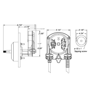 Kit complet de guvernare mecanică SeaStar Safe T/QC pentru motoare de până la 235 CP – Sistem premium fabricat în SUA, include casetă SH5094-1P, cablu cu conexiune rapidă Quick Connect și flanșă la 90°.