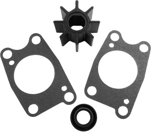 Kit complet de reparație pompă apă Honda 4/5/6/7.5/8/10 CP – Set revizie răcire pentru motoare de barcă 4T, include rotor 19210-881-003, simering axial și două garnituri etanșare carcasă.