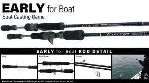 Lanseta Casting Yamaga Blanks Early Boat 610MH/B 2.10m 10-50g 2buc - Img 3