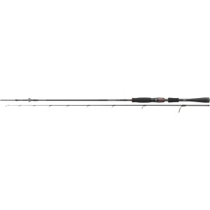 Lanseta spinning Daiwa Tournament AGS Solid Spin 1.95m 4-18g detaliu inele AGS carbon si varf plin.