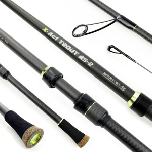 Lansetă Sportex X-Act Trout RS-2– blank Toray Carbon, greutate ultra-redusă și sensibilitate maximă pentru pescuit precis la păstrăv
