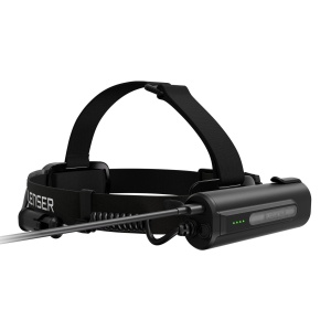 Lanternă frontală profesională Ledlenser H9R 2200 lumeni cu senzori inteligenți Adaptive Light Beam, lumină RGB și protecție IP67.