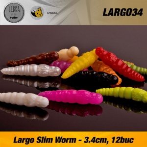 Libra Lures Largo Slim Worm 12buc 3.4cm 021 - Img 6