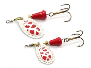 Lingurita Rotativa Ilba Spark Classic Silver/Red Nr 2 5.5g - Img 4