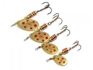 Lingurita Rotativa Ilba Tondo Decorated Gold/Red Nr 0 2g - Img 4