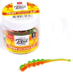 Lucky John Tipsy Worm 5.8cm 12buc T76 - Img 2