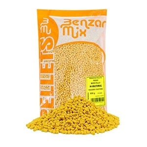 Micropelete Benzar Mix Feeder Micro Pellet 3.5mm – micropelete colorate cu aromă dulce, dizolvare rapidă și colare perfectă pe momitor, ideale pentru feeder și method feeder, în orice sezon