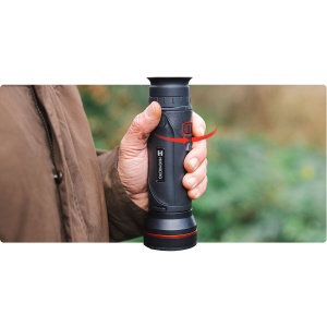 Monocular termic Hikmicro Falcon LRF 2.0 cu senzor 640×512, lentilă 50mm F0.9, telemetru laser 1000m și ecran OLED 1920×1080, ideal pentru vânătoare la distanță