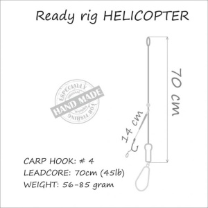 Montura Crap Orange Carp Rig Helicopter 56g - Img 5