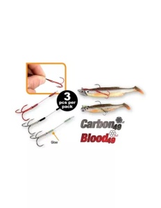 Montura Savage Gear Carbon – strună Coated Carbon49 cu ancore Y-Treble și tub siliconic pentru fixare rapidă pe jig. 