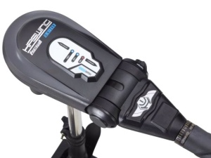 Motor electric Haswing Protruar 3HP 110lb Brushless – vedere laterală, montaj pe oglinda bărcii