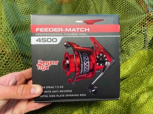 Mulineta Benzar Feeder-Match 4500 cu tambur din aluminiu, frână micrometrică și greutate redusă, proiectată pentru pescuit de finețe la feeder, method feeder și match.