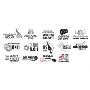 Mulineta Formax Visage Aluma Feeder 4000 cu corp din aluminiu, frână carbon 8kg, arbore melcat și tambur metalic – performanță premium pentru method și feeder modern.