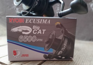 Mulinetă Ryobi Ecusima Big Cat pentru somn și crap, frână carbon 12kg, tambur CNC din aluminiu, angrenaj ranforsat pentru pescuit greu
