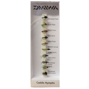 Muste Artificiale Daiwa Caddis Nymphs Fishing Flies 10buc/pachet