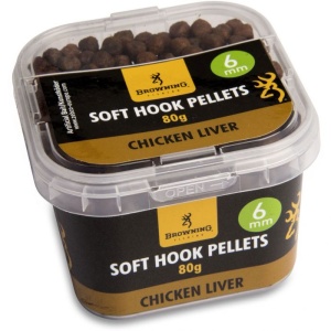 Pelete Soft Browning Soft Hook Pellets 8mm 80g Chicken Liver