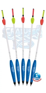 Plută Cralusso Dart Waggler pentru pescuit match de precizie, cu antenă aerodinamică tip dart și calibrare rapidă, ideală pentru lansări exacte la distanță mare