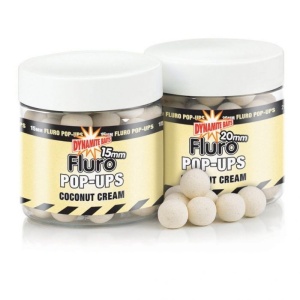 Pop-Ups & Dumbells Dynamite Baits Coconut Cream Fluro 15mm