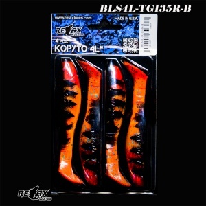 Relax Kopyto 4L Tiger 10cm, Naluci Soft Spinning, 4buc/blister Culoare TG135R