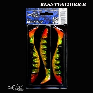 Relax Kopyto 4L Tiger 12.5cm, Naluci Soft Stiuca Salau, 3buc/blister Culoare TG015ORR